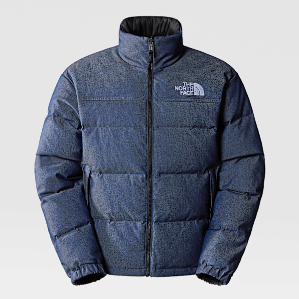 The North Face Men's 1992 Reversible Nuptse Jacket Denim Blue-tnf Black