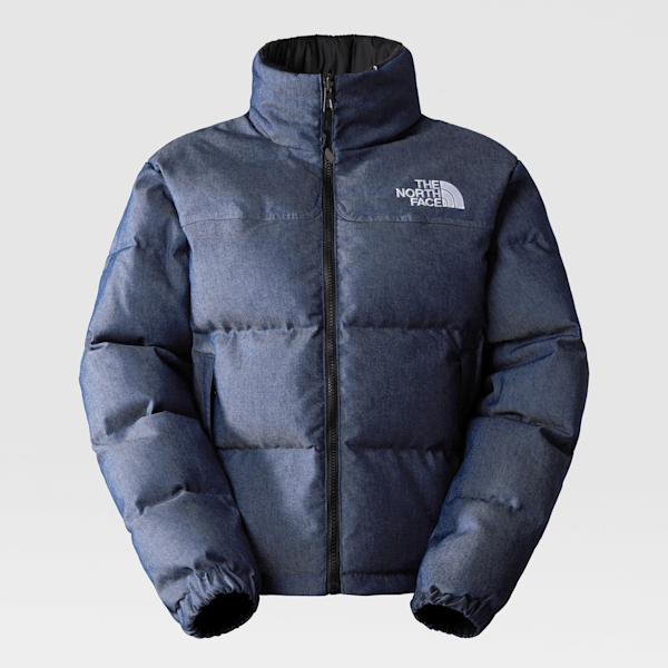 The North Face Women's 1992 Reversible Nuptse Jacket Denim Blue-tnf Black