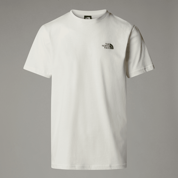 The North Face Men's Mountain Peak Frame T-shirt White Dune-terrarium Green