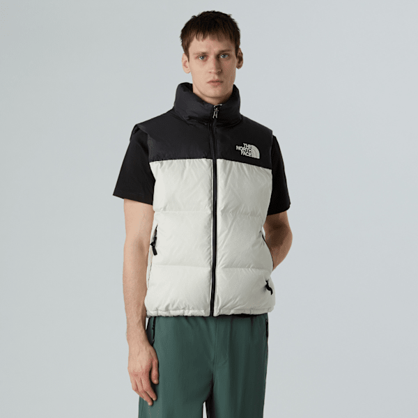 The North Face Men’s 1996 Retro Nuptse Gilet White Dune-tnf Black