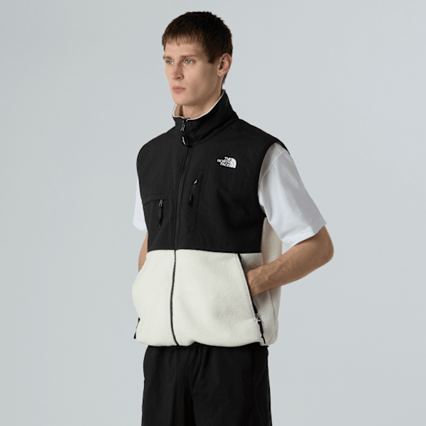 The North Face Men's Retro Denali Gilet White Dune-tnf Black