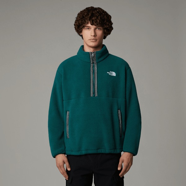 The North Face Men's Tnf Fleeski 1/4 Zip Pullover Fleece Deep Nori