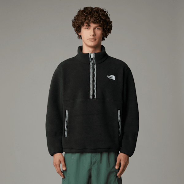 The North Face Men's Tnf Fleeski 1/4 Zip Pullover Fleece Tnf Black-tnf Black