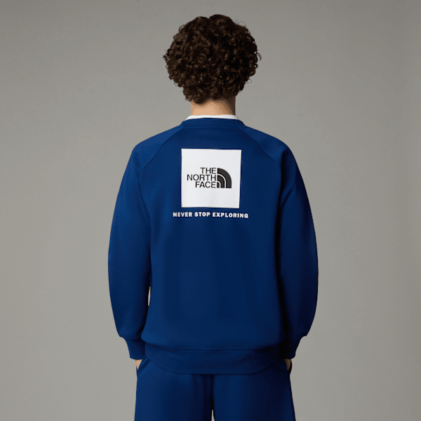 The North Face Men's Raglan Redbox Sweatshirt Estate Blue-tnf White