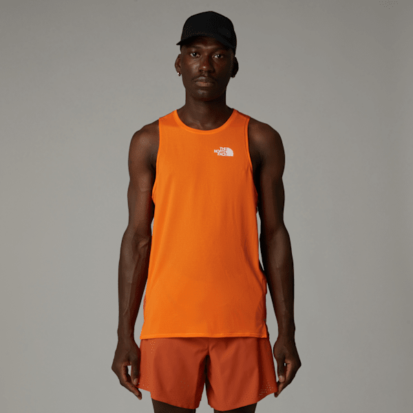 The North Face Men’s Summit High Trail Run Tank Top Digital Orange-iron Bronze