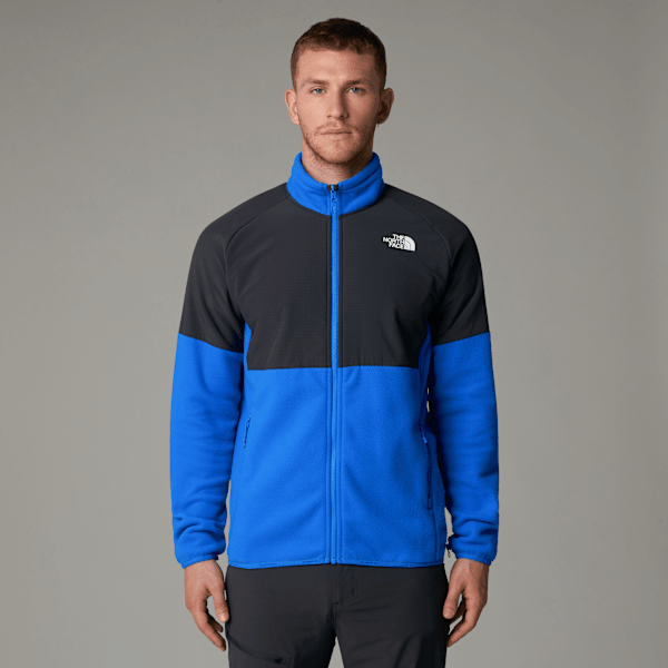 The North Face Men's Glacier Heavyweight Full-zip Fleece Hero Blue-asphalt Grey-tnf Black