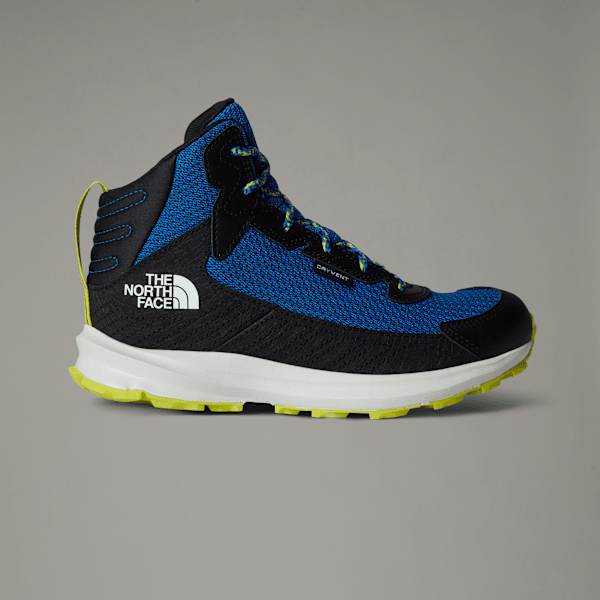 The North Face Teens' Fastpack Waterproof Mid Hiking Boots Hero Blue-tnf Black