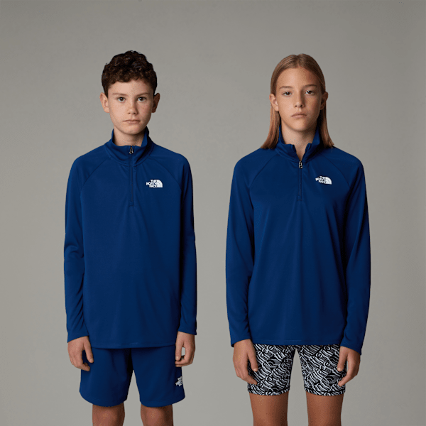 The North Face Never Stop Langarm-top Mit 1/4-langem Rv Für Jugendliche Estate Blue 