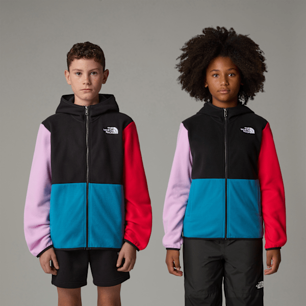 The North Face Glacier Fleece-jacke Mit Kapuze Für Jugendliche Digital Steel 