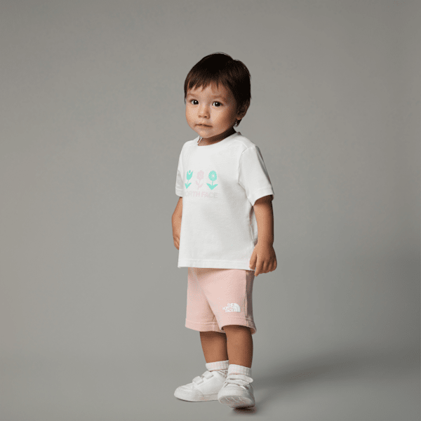 The North Face Baby Cotton Summer Set White Dune-pink Moss- 0