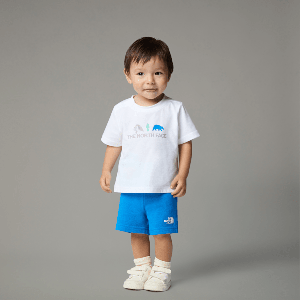 The North Face Baby Cotton Summer Set Tnf White-hero Blue- 0