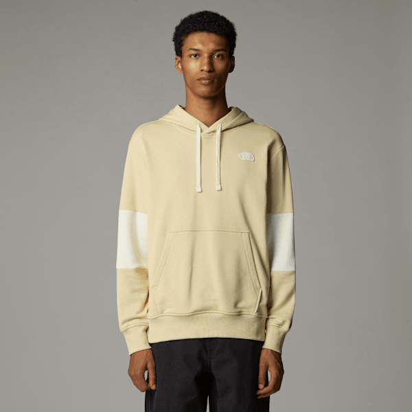 The North Face Terry Relaxt Geschnittener Kapuzenpulli Für Herren Gravel 