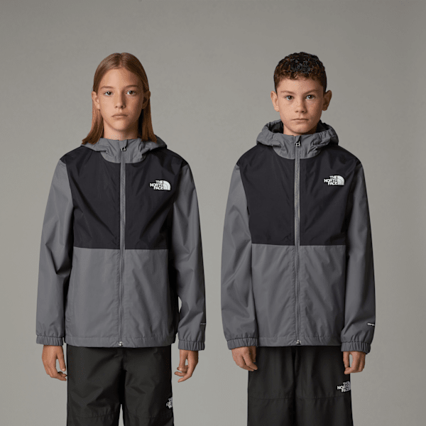 The North Face Teens' Rain Zip-in Jacket Smoked Pearl-tnf Black