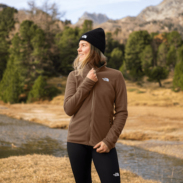 The North Face Women's 100 Glacier Full-zip Fleece Latte