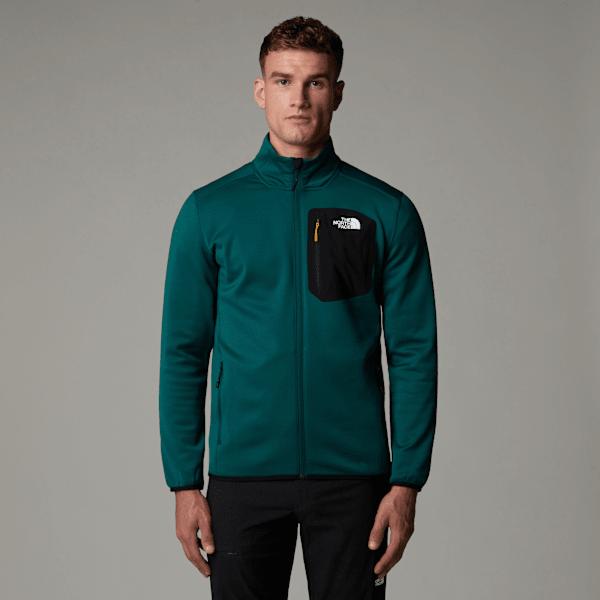 The North Face Men's Crest Full-zip Fleece Deep Nori-tnf Black