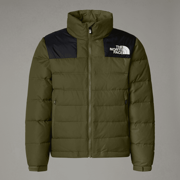 The North Face Teens' Massif Down Jacket Forest Olive-tnf Black