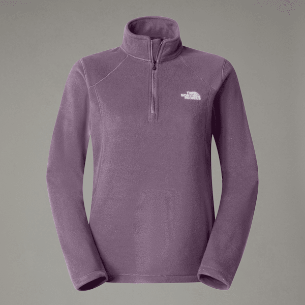 The North Face Women's Emilia 1/4 Zip Fleece Dusk Purple-tnf White