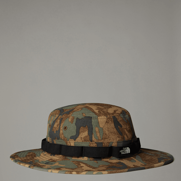 The North Face Class V Brimmer Hat Kelp Tan Tnf Camo Print-npf