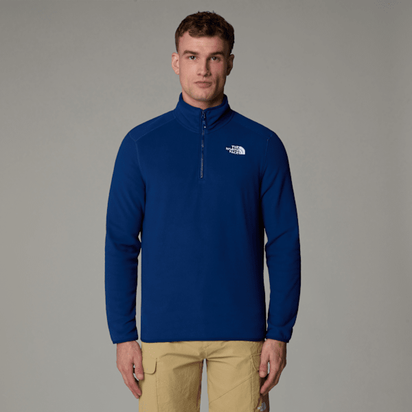 The North Face Men's 100 Glacier 1/4 Zip Fleece Estate Blue