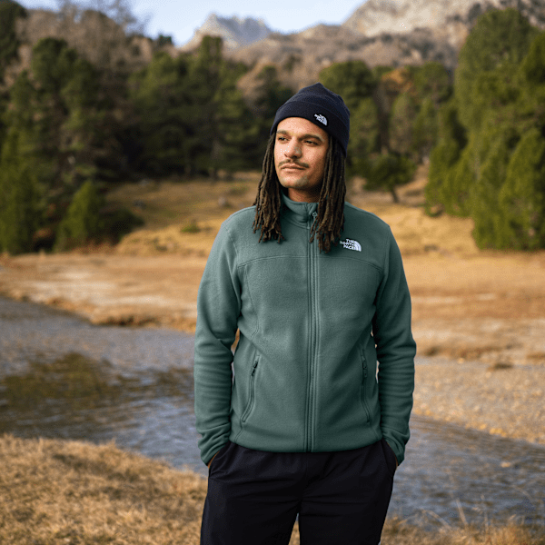 The North Face Men's 100 Glacier Full-zip Fleece Duck Green
