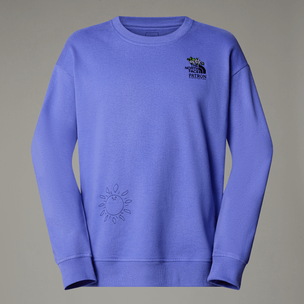 The North Face Mountain Cleanup Relaxt Geschnittenes Sweatshirt In Oversize Unisex Virtual Blue 