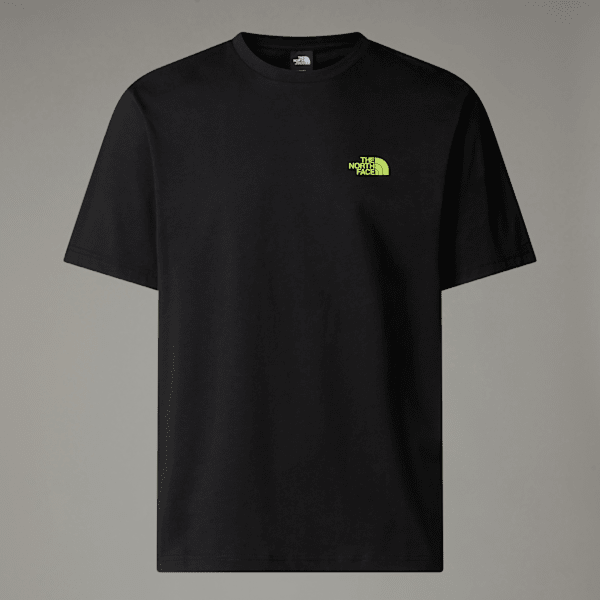 The North Face Men's Digital Mountain Range Relaxed T-shirt Tnf Black-lime Citrus