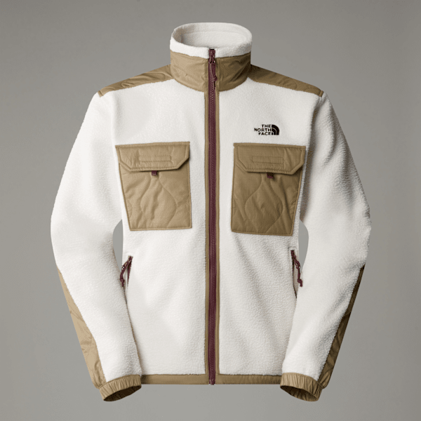 The North Face Men’s Royal Arch Full-zip Fleece Jacket White Dune-kelp Tan-npf