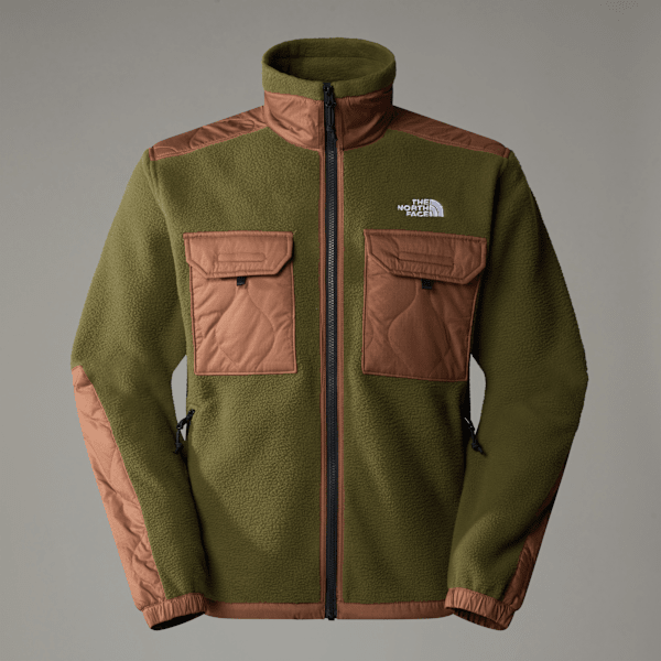 The North Face Men’s Royal Arch Full-zip Fleece Jacket Forest Olive-stone Brown-npf