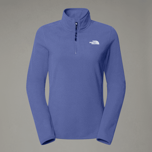 The North Face 100 Glacier Fleece Mit 1/4-langem Rv Für Damen Indigo Stone-npf 