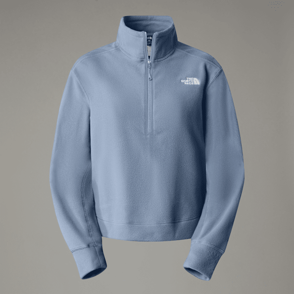 The North Face 100 Glacier Fleece Mit Halblangem Rv Für Damen Steel Blue-npf 