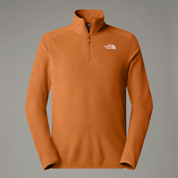 The North Face Men's 100 Glacier 1/4 Zip Fleece Desert Rust-npf