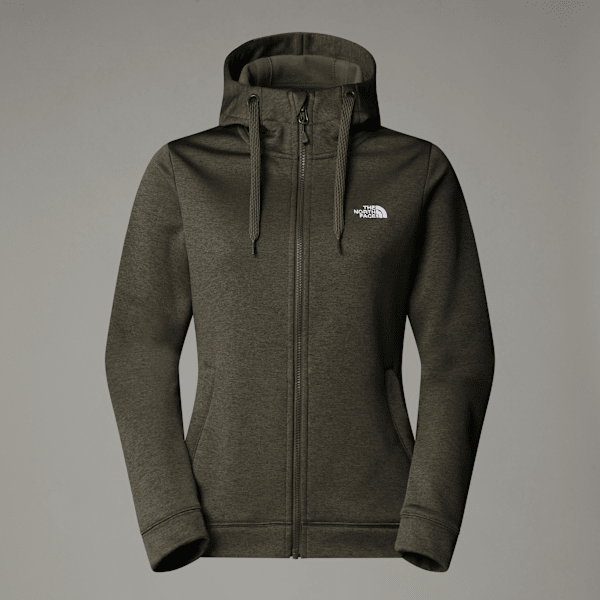 The North Face Women's Wenhaver Full-zip Fleece New Taupe Green Dark Heather