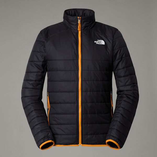 The North Face Men's Mikeno Synthetic Insulated Jacket Tnf Black-asphalt Grey-cone Orange