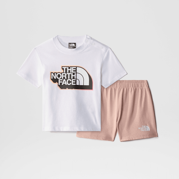 The North Face Baby Cotton Summer Set Pink Moss-tnf White- 0