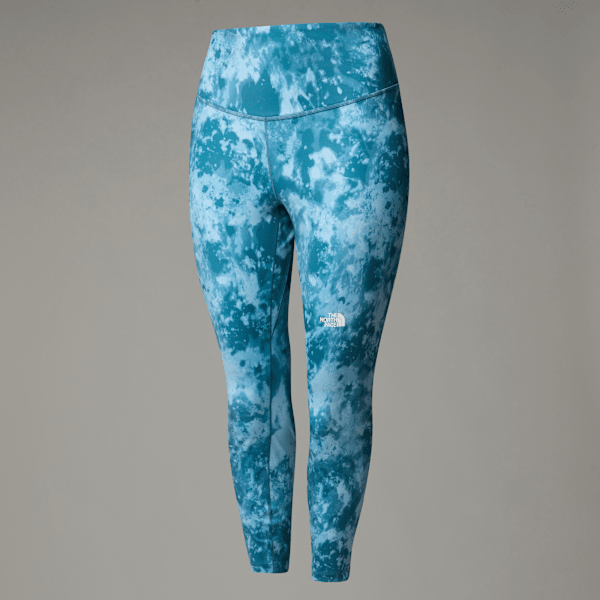 The North Face Women’s Plus- Flex High Rise 7/8 Printed Leggings Mallard Blue Micro Halfdome Print