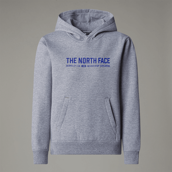 The North Face Teens' Varsity Graphic Relaxed Hoodie Tnf Light Grey Heather