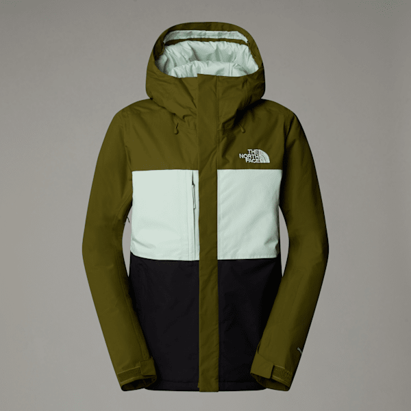 The North Face Women's Freedom Insulated Jacket Forest Olive-pale Green-tnf Black