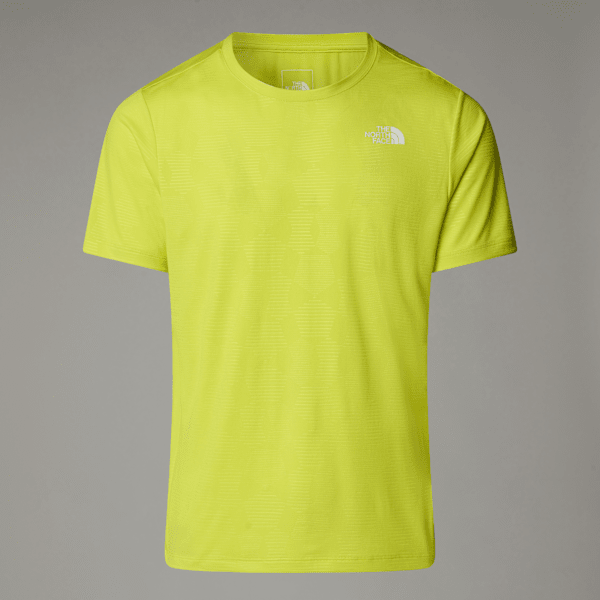 The North Face Men’s 24/7 Embossed T-shirt Sulphur Spring Green Tent Model Print