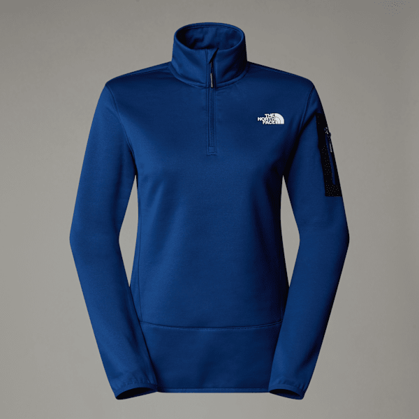 The North Face Mistyescape Fleecejacke Mit 1/4-langem Rv Für Damen Estate Blue-tnf Black 