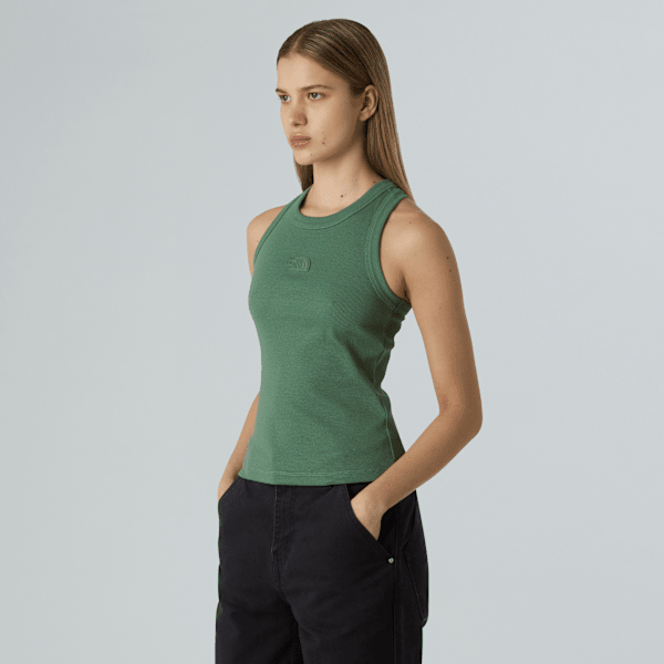 The North Face Women’s Slim Rib Tank Top Duck Green