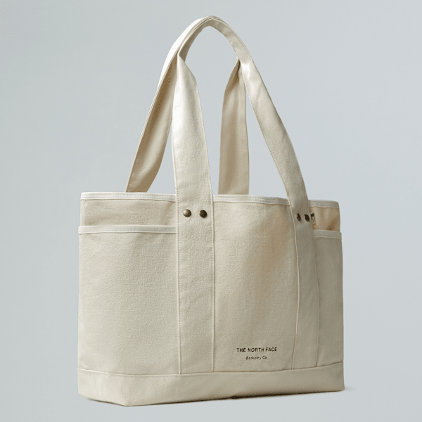 The North Face Circular Cotton Tote Bag Raw Undyed One