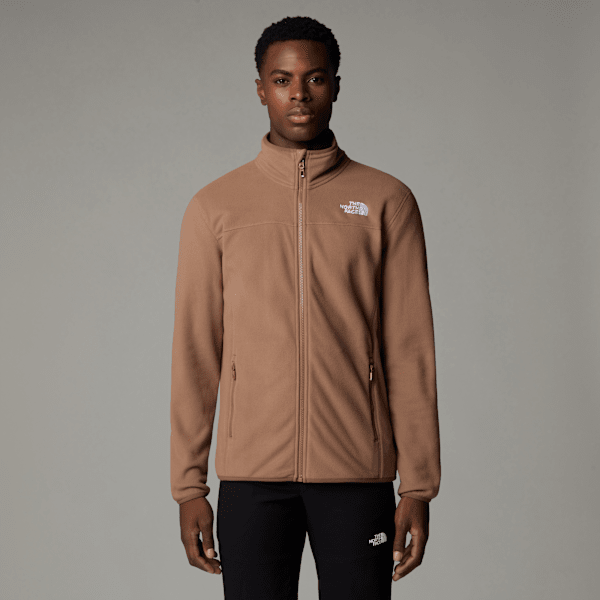 The North Face 100 Glacier Fleece Mit Durchgehendem Rv Für Herren Latte 
