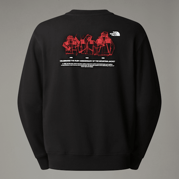 The North Face Mountain Jacket Anniversary Relaxt Geschnittenes Sweatshirt Tnf Black 