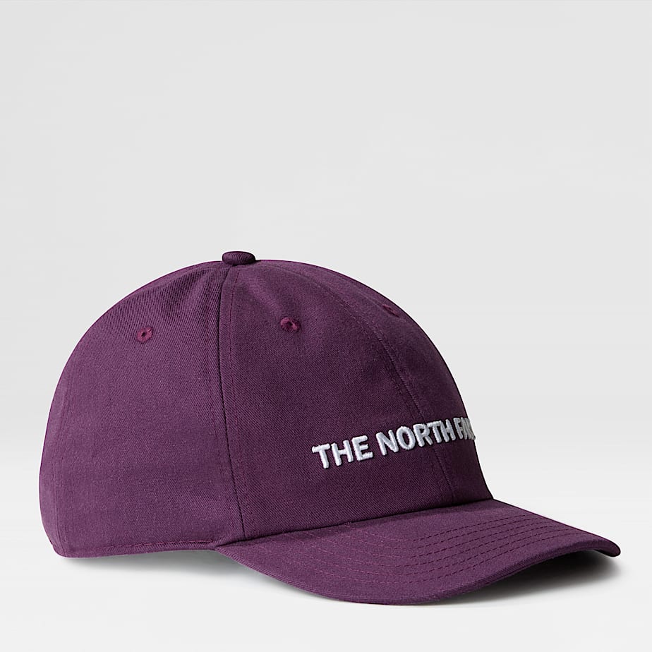 The North Face Roomy Norm Cap Black Currant Purple-horizontal Logo One
