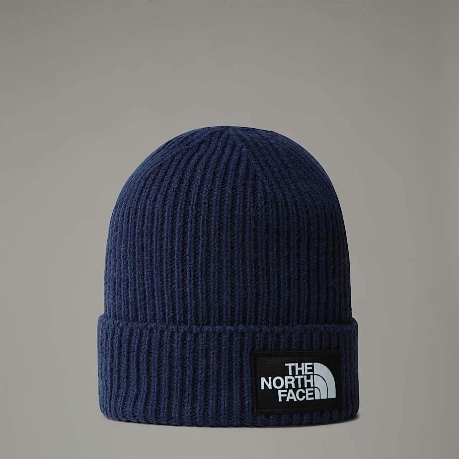 The North Face Tnf Logo Box Beanie Mit Umschlag Summit Navy GrößE EinheitsgrößE Male-image