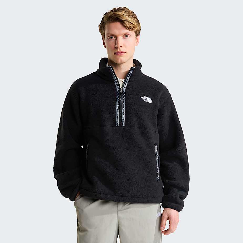 The North Face Men's Tnf Fleeski 1/4 Zip Pullover Fleece Tnf Black-tnf Black