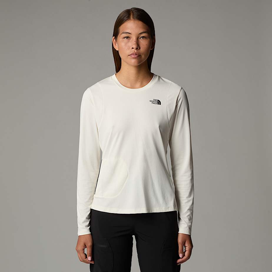 The North Face Lightrange™ Klein Verstaubares Langarm-shirt Für Damen White Dune 