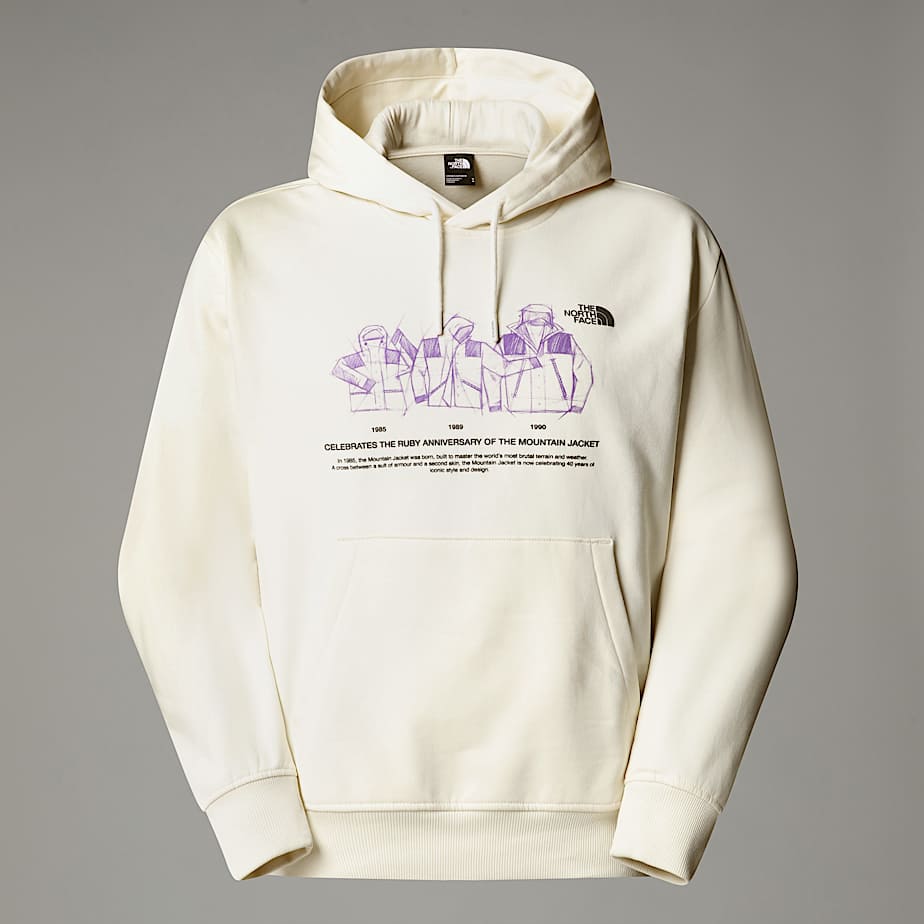 The North Face Mountain Jacket Anniversary Relaxed Hoodie White Dune