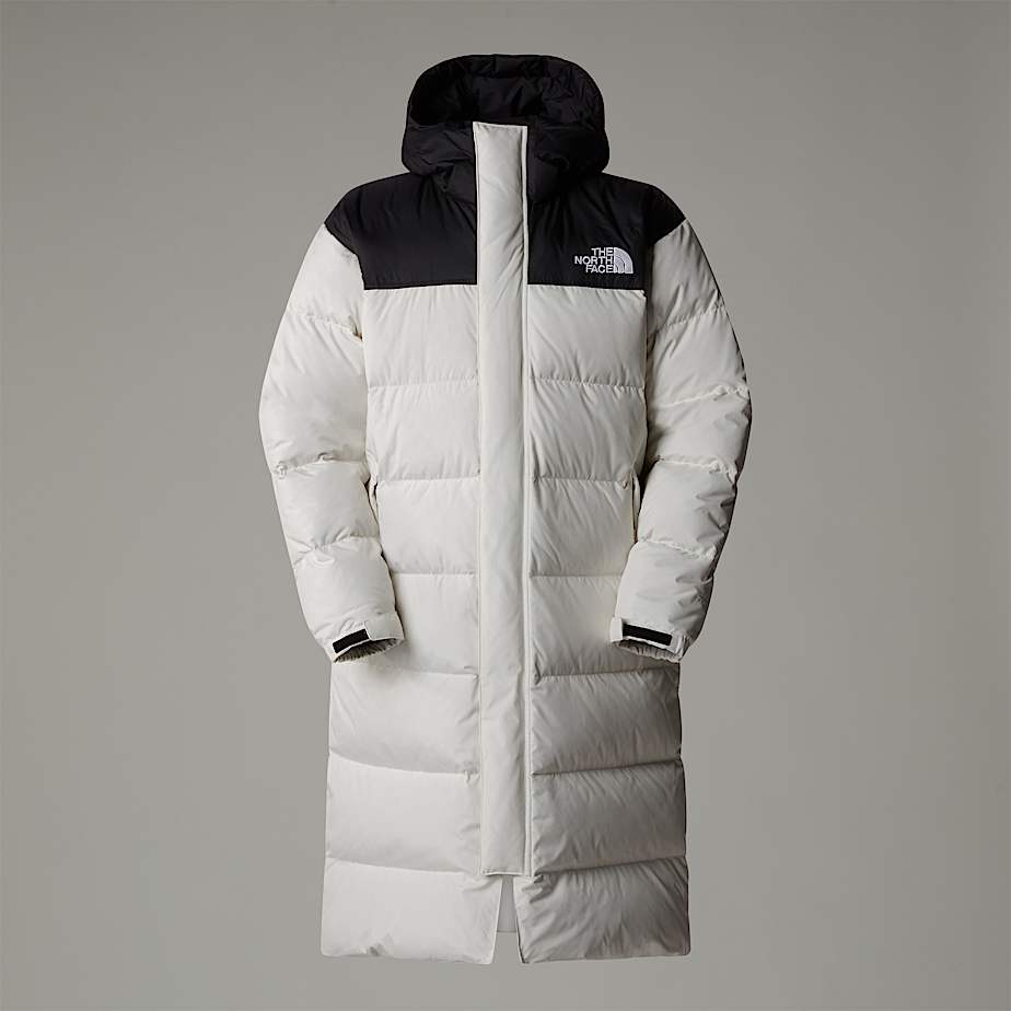 The North Face Men's Nuptse Parka White Dune-tnf Black