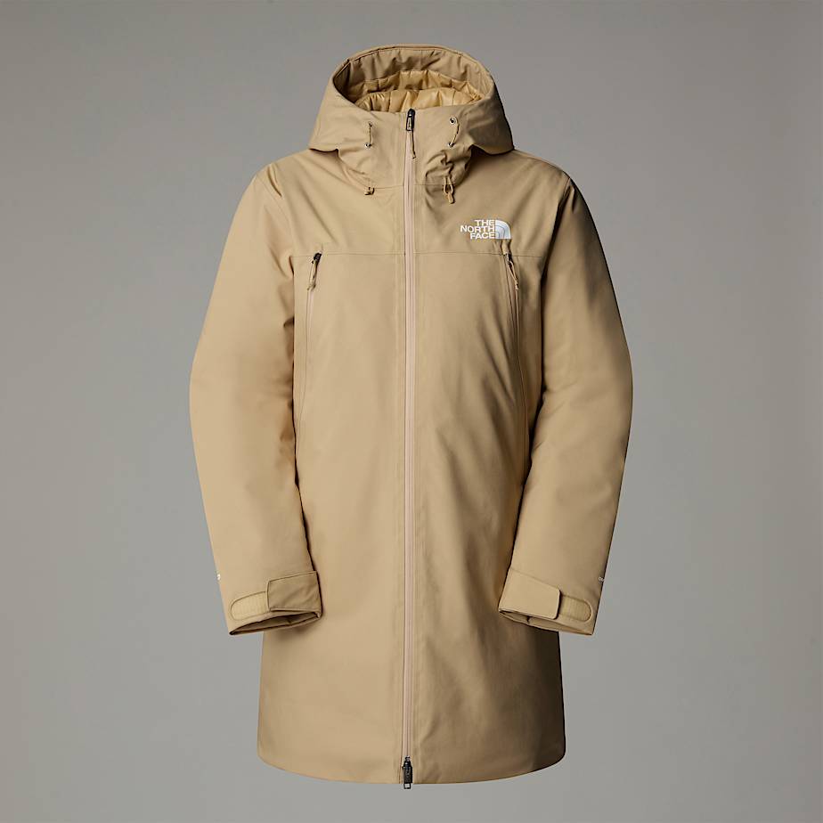 The North Face Tnf Range Daunenparka Für Damen Khaki Stone 